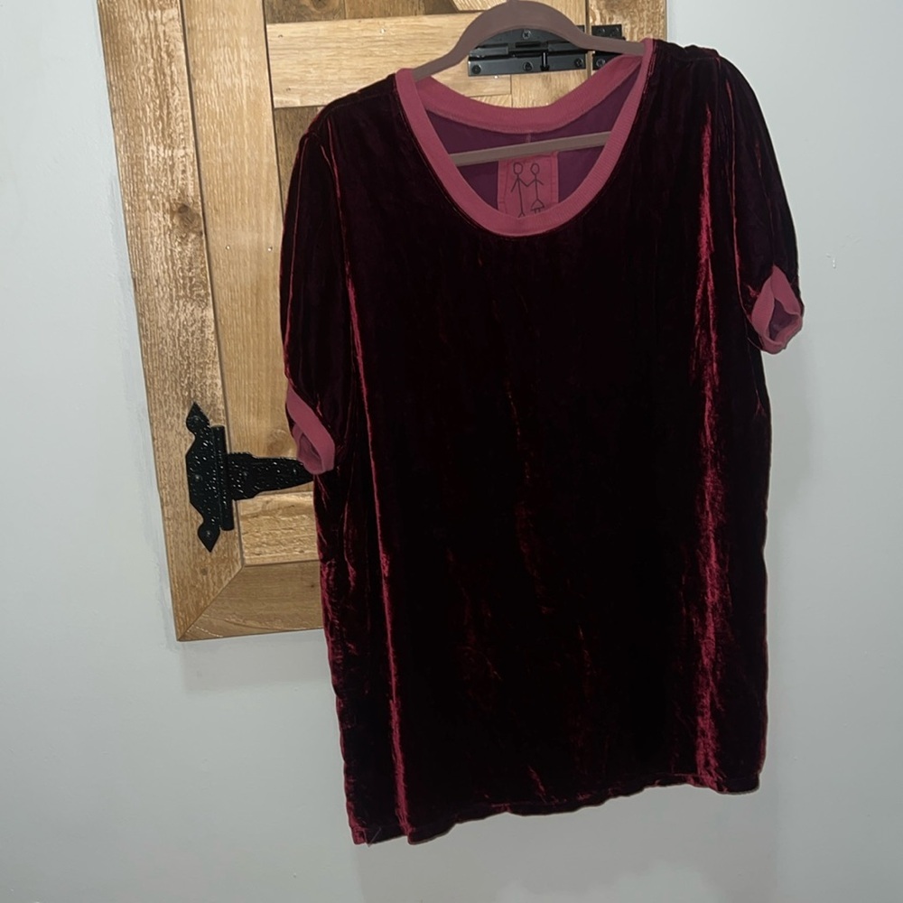 Pete & Greta Velvet Top in M #18